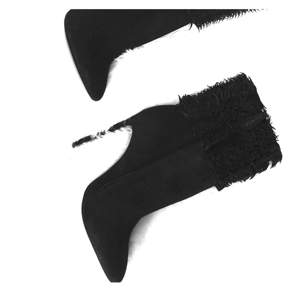 Alaia Boots heels chamois size 9 - Picture 1 of 6